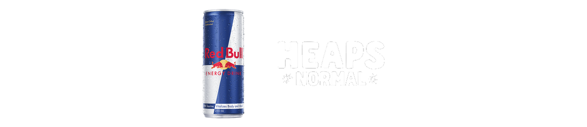 Red Bull and Heaps Normal